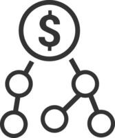 Money exchange payment icon symbol vector image. Illustration of the dollar currency coin graphic design image