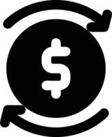Money exchange payment icon symbol vector image. Illustration of the dollar currency coin graphic design image
