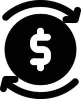 Money exchange payment icon symbol vector image. Illustration of the dollar currency coin graphic design image