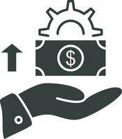 Money exchange payment icon symbol vector image. Illustration of the dollar currency coin graphic design image