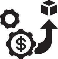 Money exchange payment icon symbol vector image. Illustration of the dollar currency coin graphic design image