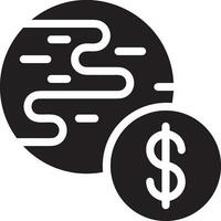 Money exchange payment icon symbol vector image. Illustration of the dollar currency coin graphic design image