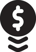 Money exchange payment icon symbol vector image. Illustration of the dollar currency coin graphic design image