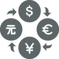 Money exchange payment icon symbol vector image. Illustration of the dollar currency coin graphic design image