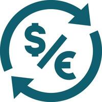 Money exchange payment icon symbol vector image. Illustration of the dollar currency coin graphic design image