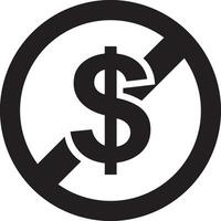 Money exchange payment icon symbol vector image. Illustration of the dollar currency coin graphic design image