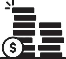 Money exchange payment icon symbol vector image. Illustration of the dollar currency coin graphic design image