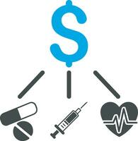 Money exchange payment icon symbol vector image. Illustration of the dollar currency coin graphic design image