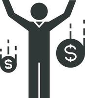Money exchange payment icon symbol vector image. Illustration of the dollar currency coin graphic design image