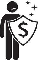 Money exchange payment icon symbol vector image. Illustration of the dollar currency coin graphic design image