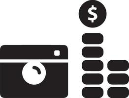 Money exchange payment icon symbol vector image. Illustration of the dollar currency coin graphic design image