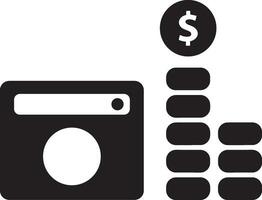 Money exchange payment icon symbol vector image. Illustration of the dollar currency coin graphic design image