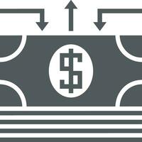Money exchange payment icon symbol vector image. Illustration of the dollar currency coin graphic design image