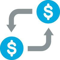 Money exchange payment icon symbol vector image. Illustration of the dollar currency coin graphic design image