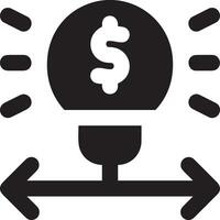 Money exchange payment icon symbol vector image. Illustration of the dollar currency coin graphic design image