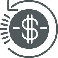 Money exchange payment icon symbol vector image. Illustration of the dollar currency coin graphic design image