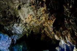 Inside a cave photo