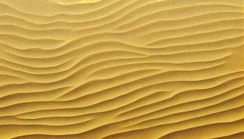 Rippled yellow sand dunes create stunning patterns generated by AI photo