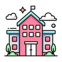 A perfect design icon of school building vector