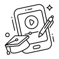 Trendy vector design of mobile video