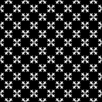 Black and white seamless abstract pattern. Background and backdrop. Grayscale ornamental design. vector