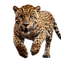 a jaguar in a jump isolated png