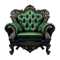 une vert chaise isolé png