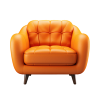 a orange  chair isolated png