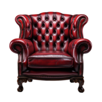 une rouge chaise isolé png