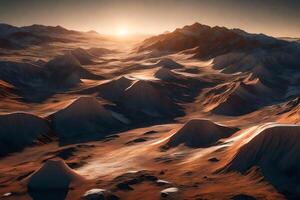 The ice at the poles of Mars looks really pretty when it sparkles in the sunlight photo