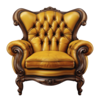 une Jaune chaise isolé png