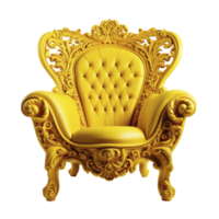 une Jaune chaise isolé png