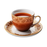 a cup of hot tea isolated png