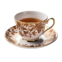 a cup of hot tea isolated png