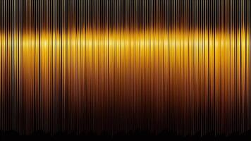 Luxury abstract black metal background with golden light lines. AI Generated photo