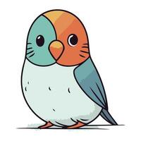cute cartoon bird. vector illustration. eps10. no transparency
