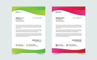 Corporate Modern And Professional Business Letterhead Design Template vector