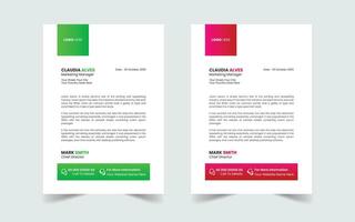 Corporate Modern And Professional Business Letterhead Design Template vector