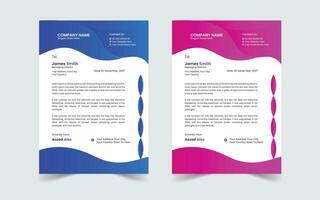 Corporate Modern And Professional Business Letterhead Design Template vector