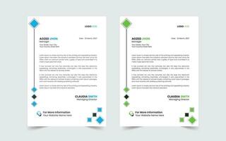 Corporate Modern And Professional Business Letterhead Design Template vector