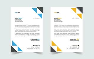 Corporate Modern And Professional Business Letterhead Design Template vector