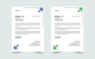 Corporate Modern And Professional Business Letterhead Design Template vector