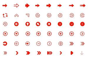 Circle arrow icon vector collection. arrow icon set