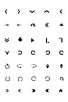 Circle arrow icon vector collection. arrow icon set