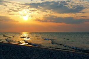 sunset baltic sea photo