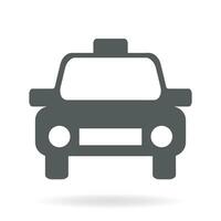 Taxi icon. Car. Vector icon isolated on white background.