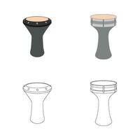 darbuka icono vector