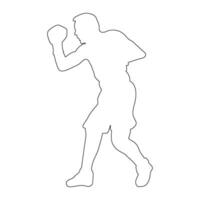 boxeo deporte persona icono vector