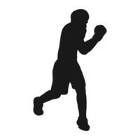 boxeo deporte persona icono vector
