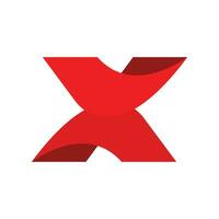 letter x logo icon vector